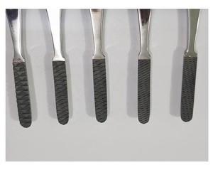 Fomon Lot de 5 limes à râpe nasale manuelles de 20cm Ensemble de limes à brosse à dents en acier inoxydable - Product Image 4