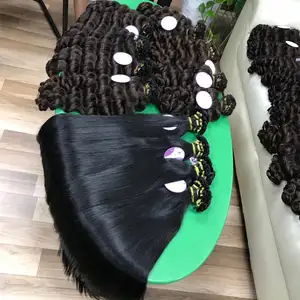 Rambut Bagus Keriting Keratin Italia Rambut Virgin Brasil dan Peru, Rambut Perawan, 1 Gram I Ekstensi Rambut Ujung Datar