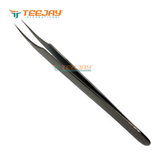 แหนบแยกขนตา TEEJAY Plasma Black Dolphin ปลายแหลมพิเศษ สแตนเลสสตีล จับง่าย เหมาะสำหรับการแยกและหยิบขนตา - Product Image 6