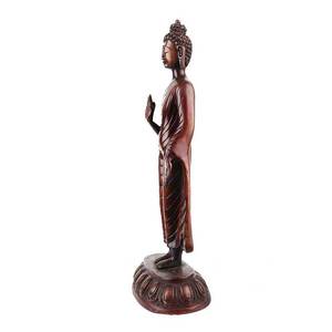 Handmade Antique Statement Pieces Brass Sculptures <b>Standing</b> Buddha for Home Decoration Figurine Statue Decor Gift Items - Product Image 4