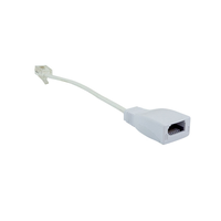 Adaptateur RJ11 vers prise BT - Câble téléphone vers Ethernet 4 fils 10 cm Conforme RoHS