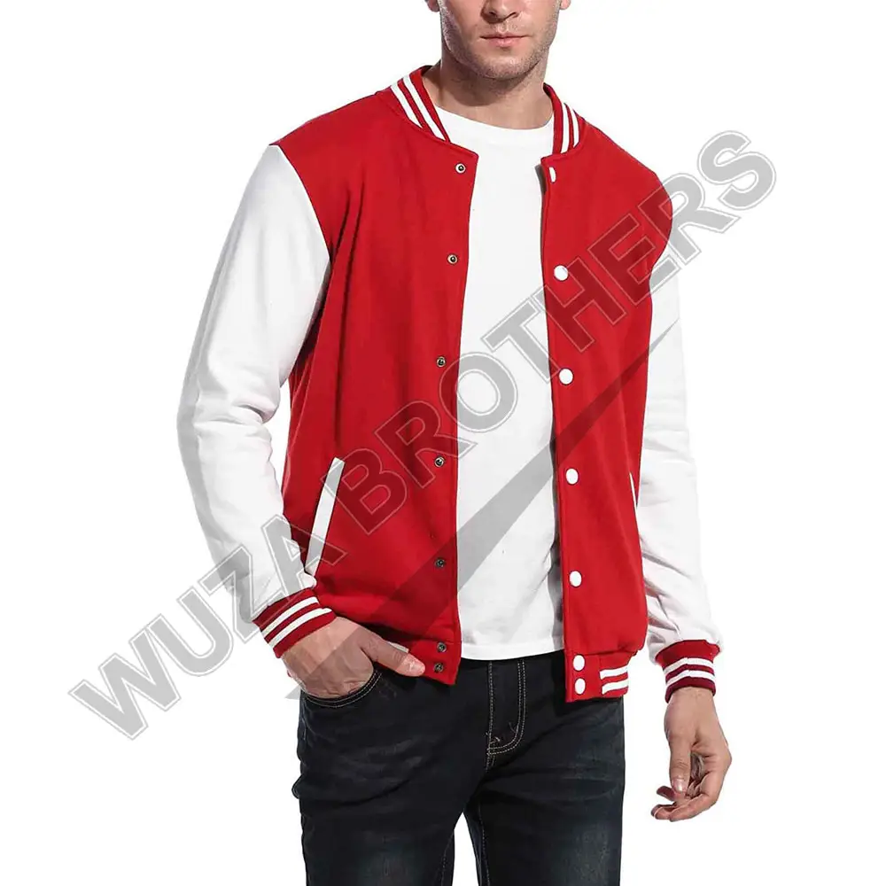 Custom Embroidered Varsity Jacket Hand Made Baseball Letterman Varsity Bomber Jacket | Varsity jacket with leather sleeves