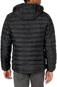 Blouson matelassé épais à capuche pour homme, col montant, 100 % polyester, imperméable, respirant, écologique, hiver, OEM - Product Image 5