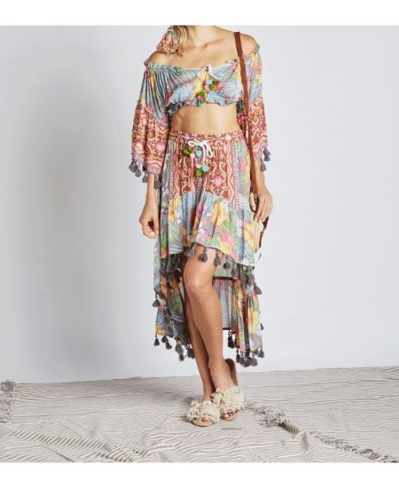 sexy gypsy clothing Sexy Turquoise Metallic Detail Sleeveless 5 Piece Gypsy Costume main image 1