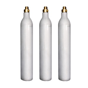 Bouteille de gaz de soda en aluminium haute pression 166 bars 425g CO2 avec valve pour eau gazeuse - Product Image 1