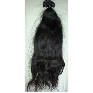 Natural Brown South Indian Human Hair <b>Extensions</b> - Product Image 2