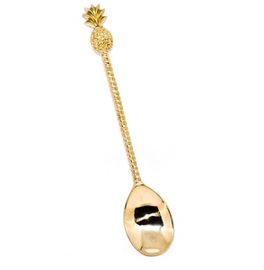 Cuillère à thé en feuille de laiton pour taille personnalisée et produit Offre Spéciale cuillère en laiton à long manche en gros - Product Image 2