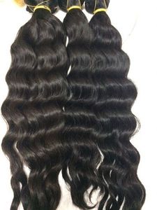 Extensions de cheveux humains Remy indiens doux 28 pouces longueur étirée Natural Straight Super Wave-HAIR Bundles - Product Image 5