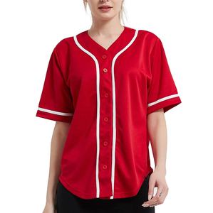 New <b>Hot</b> Quality Custom Design Women Baseball Jersey V Neck Quick Dry Baseball Jersey Premium Team Specific Baseball Apparel - Product Image 1