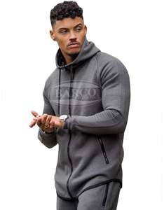 Sweat à capuche personnalisé grande taille pour hommes, jogging, survêtement en polyester, vente en gros - Product Image 5