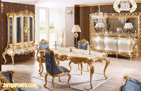 Meubles de salle à manger de style européen, richement sculptés, décoration sobre, table de salle à manger de style italien, ensemble de table de salle à manger de style français
