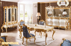 Muebles de Comedor Tallados de Estilo Europeo, Decoración Sencilla, Mesa de Comedor de Estilo Italiano, Juego de Mesa de Comedor de Estilo Francés - Product Image 3