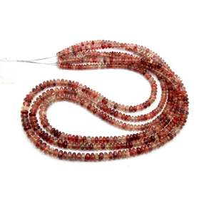 Andesine Smooth Roundel Shape Natural Gemstone <b>Beads</b> 18 Inch <b>Stone</b> <b>Beads</b> Collection - Product Image 4