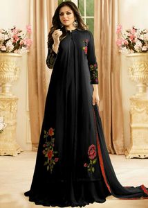 Pantalones de Santoon de imitación con mangas de trabajo Nazmeen dupatta, pantalón de imitación de tela de alta calidad con mangas largas - Product Image 4