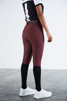 Horsekraft Culottes d'équitation en tissu doux pour femmes, respirantes, collants de fitness, respectueux de la peau du cheval, avec poche pour téléphone, personnalisables