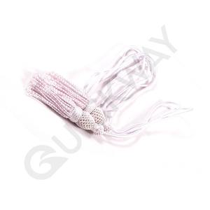 Borlas de lingotes de oro de alta calidad al por mayor OEM borla blanca personalizada flecos para la moda gorra de honor para prendas de vestir - Product Image 3