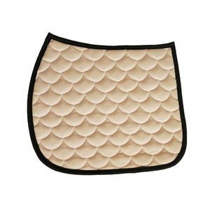 Horse Saddle Pad Quilted Fleece Lining Equestrian Horse Wear Custom logo <b>Top</b> Quality <b>Black</b> Dressage Saddle Pad - Product Image 5