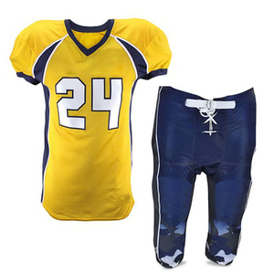 Camiseta de fútbol americano de sarga para jóvenes, uniformes de fútbol americano personalizados para adultos, venta al por mayor y barata - Product Image 4