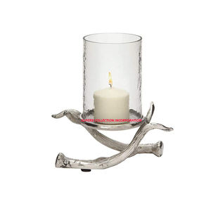 Nuevo portavelas elegante hecho a mano en la India Hurricane con vidrio más vendido y venta al por mayor de alta calidad y suministros - Product Image 2