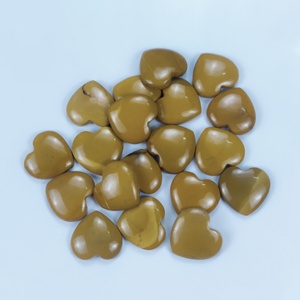 Prix de gros Mokite lisse coupe coeur naturel semi-précieux guérison fait à la main coeur pierre précieuse coeur palmier pierre pour la fabrication de bijoux - Product Image 2