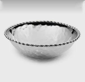 ชามเสิร์ฟชุด3ชิ้นสำหรับเครื่องครัว,จานสลัดโลหะดีไซน์ทันสมัยสีเงินชามผลไม้สำหรับโรงแรมและร้านอาหาร - Product Image 5