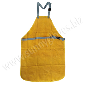 Welding apron made of premium quality orange cow split leather - Product Image 6