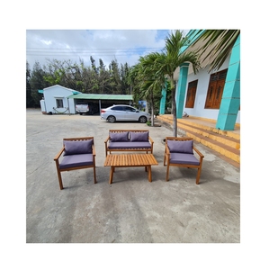 Suministro de Vietnam, muebles modernos para el hogar, sofá convertible de cuero de 4 plazas, sillón de madera para sala de estar - Product Image 1