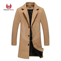 Manteau long d'hiver pour homme de haute qualité, manteau long décontracté léger et tendance, logo personnalisé, vente en gros, manteau chaud