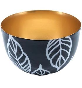 Cuenco de caramelo con diseño de hoja blanca y negra para fiesta, decoración del hogar, cuenco pequeño para frutas secas, cuenco de diseñador decorativo - Product Image 3