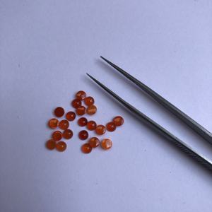 4mm Natural naranja cornalina suave cabujón redondo Real al por mayor a granel piedras preciosas sueltas para comprar joyería utiliza la mejor fábrica - Product Image 1