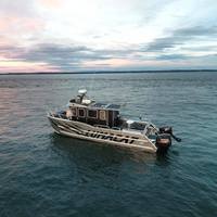 Bateau de pêche en aluminium de luxe, yacht de 28 pieds/8.5m