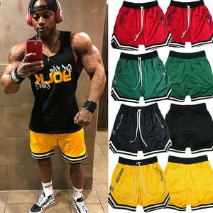 Pantalones cortos informales de entrenamiento de gimnasia para hombre, pantalones de malla atléticos para correr, con decoración de tinte de corbata, pantalones cortos de baloncesto de verano - Product Image 6