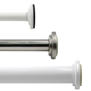 Factory Direct Extendable No Drilling Spring Tension <b>Curtain</b> Rod Pole Pipe Metal Shower Tension Rod Hanging Rod Wholesale - Product Image 1