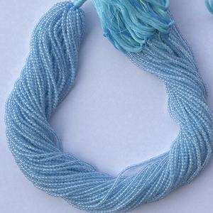 2mm 4mm Naturel Micro Topaze Bleue Pierre Pierres Précieuses À Facettes Perles Brins Cordes Du Fabricant En Ligne Inde Alibaba Régulier - Product Image 1