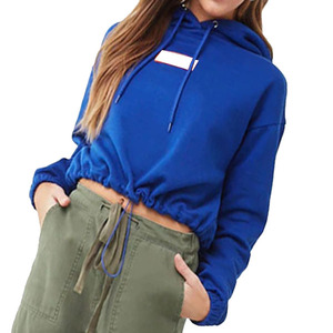 Pull à capuche bleu personnalisé pour femme, grande taille, respirant, écoresponsable, streetwear, collection hiver délavée, marque - Product Image 3