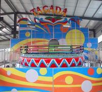 Manèges Tagada/Disco Turntable Mini Disco d'intérieur Ali Brother pour enfants, attractions de parc d'attractions, fabriqués en fibre de verre, métal et acier