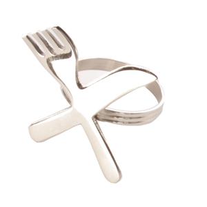 Fork & <b>Spoon</b> Metal Napkin <b>Ring</b> Indian Stylish Handmade Decorative Napkin <b>Ring</b> Classic Luxury Table Top Vintage Napkin <b>Ring</b> - Product Image 4