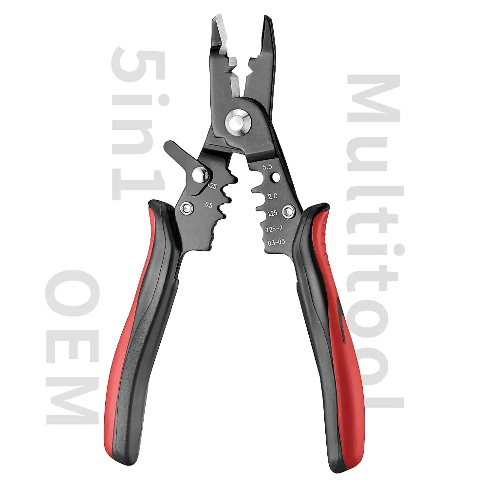 wire stripper Cutting Pliers 5in1 Multi Function alicates MP 279 for Crimping electronic Wire Stripper Diagonal Cutter