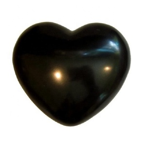 Tourmaline noire naturelle cœur de palmier pierre cristal pierre de palmier cœur gonflé pierre naturelle guérison reiki pierre précieuse agate grossiste - Product Image 4