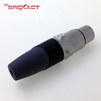 Connecteur XLR Femelle 3 Broches SREXACT SVP556V de Haute Qualité, Populaire, en Alliage de Zinc et Contact en Laiton, 3P/15A, pour Utilisation Audio et Vidéo