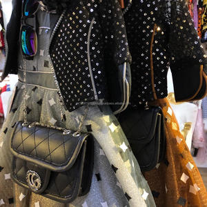 Çocuklar ay ışık elbise <span class=keywords><strong>zari</strong></span> baskılı frocks bebek kız dizisi koti elbise çocuklar baskılı düğün elbisesi - Product Image 6