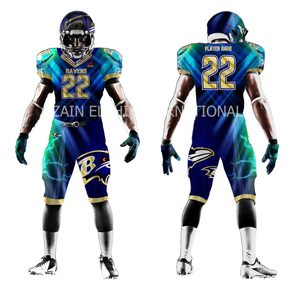 Uniforme de Fútbol Americano Transpirable con Diseño Personalizado por Sublimación 3D para Adultos, Tallas Grandes - Precio al por Mayor - Product Image 1