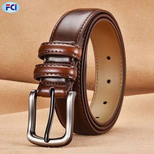 Ceinture en cuir de vachette pour hommes de haute qualité en alliage supérieur pour boucle longueur personnalisée pour les affaires et les loisirs - Product Image 2