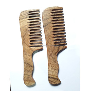 Peigne en bois d'acacia naturel, pour maison hôtel, vente en gros, offre spéciale - Product Image 4