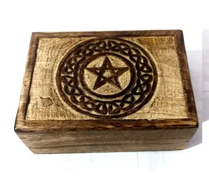 Hand made wooden Yin yang carved box set of 3 Best Quality Power Packed Quality carved box Premium Design