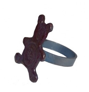 Anillo de servilleta de aluminio de diseño, accesorio metálico para fiestas, soporte de servilletas de cobre antiguo, de aluminio de diseño, en stock. - Product Image 2