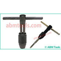 Clés à taraud ABM T. Tap Wrenches / Poignée (Mâchoires solides) (Clés à taraud à poignée en T) (Type standard) en acier au carbone anti-étincelles à cliquet