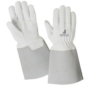 <b>Gloves</b> Mig Tig Welding <b>Gloves</b> High Quality Soft Sensitive <b>Gloves</b> Grain Goatskin Split Cowhide Leather 5 Inch - Product Image 1