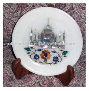 Plato de mármol modelo Taj Mahal, regalo de San Valentín - Product Image 1