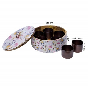 Caja de especias de madera Calidad superior Tamaño y forma personalizados Utensilios de cocina Masala Dabba Caja de especias a precio barato - Product Image 2